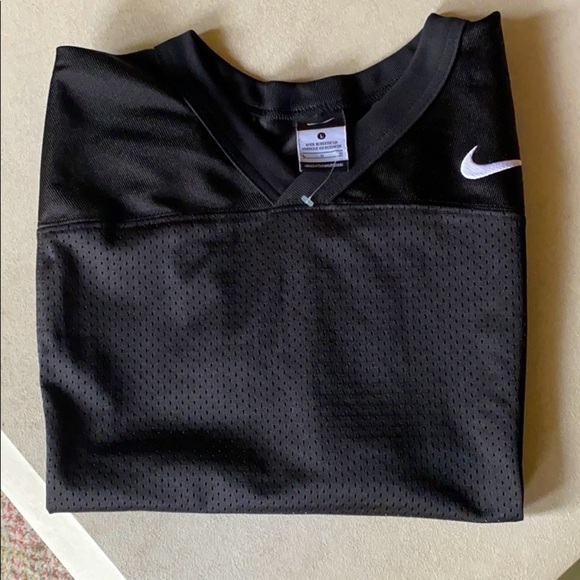 Nike Vintage Cropped Mesh Tee Shirt Black Training Short Sleeve Top Larg… - Picture 3 of 10